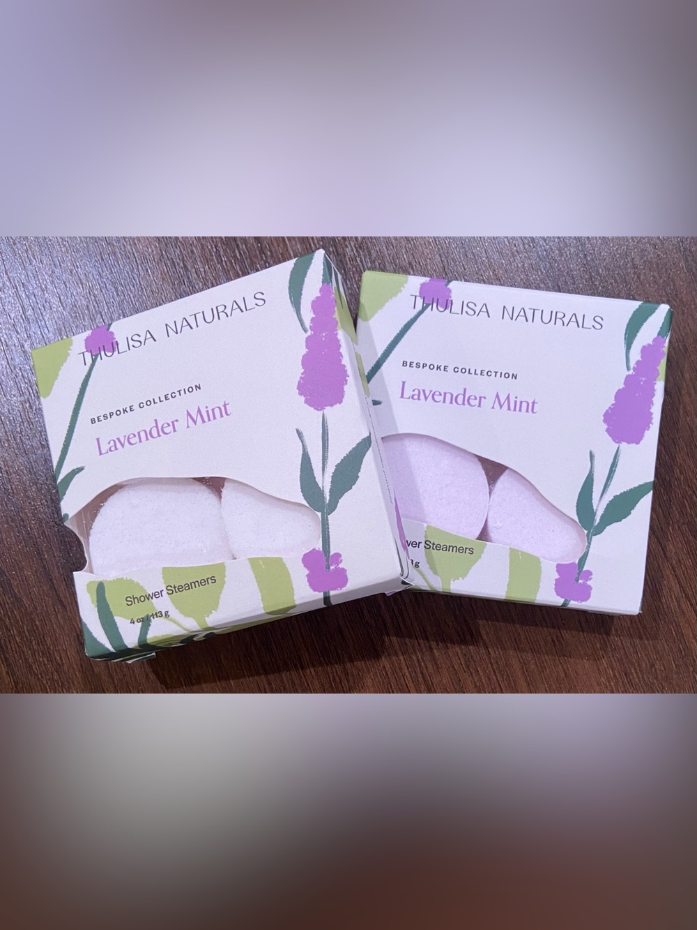 Lavender Mint Shower Steamers - Light Purple